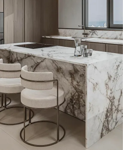 Rustic Outdoor Living Space - Natural Stone and Wood Interior Design by MianSolula